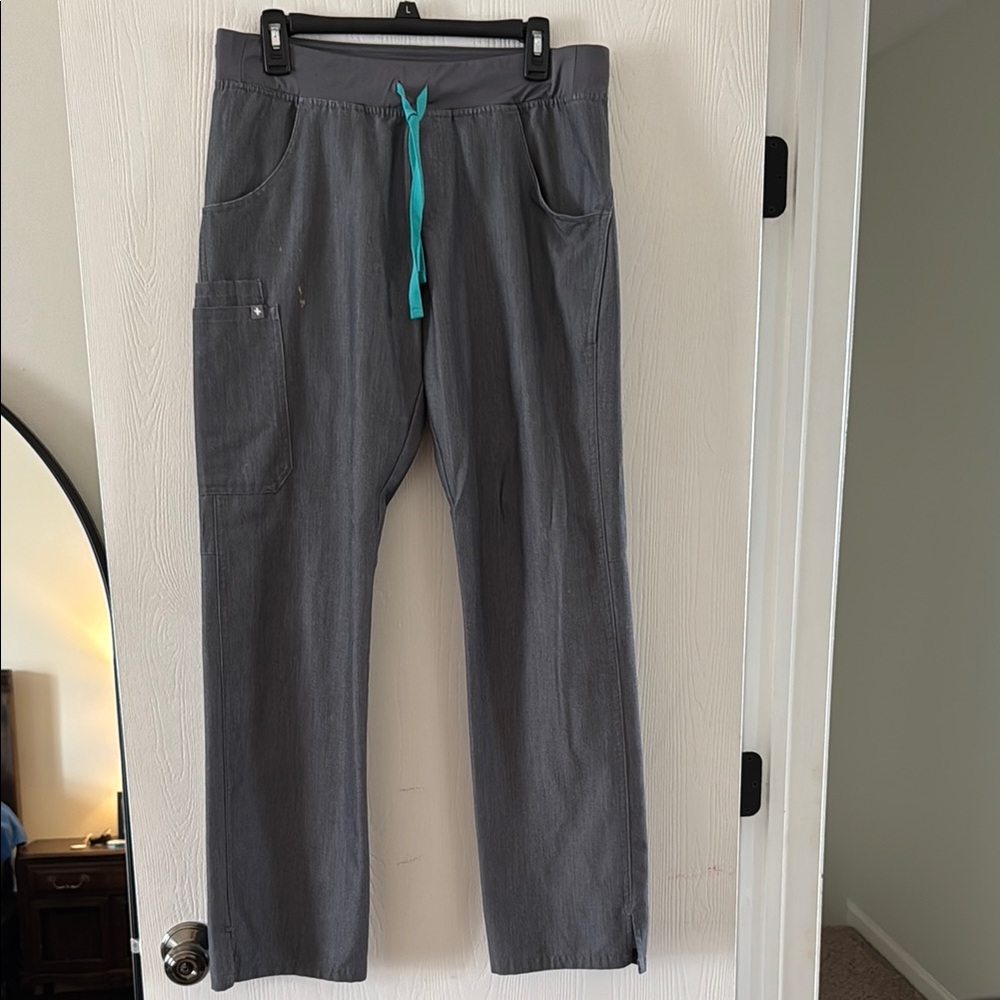 FIGS Kade scrub bottom Medium - TALL- Graphite